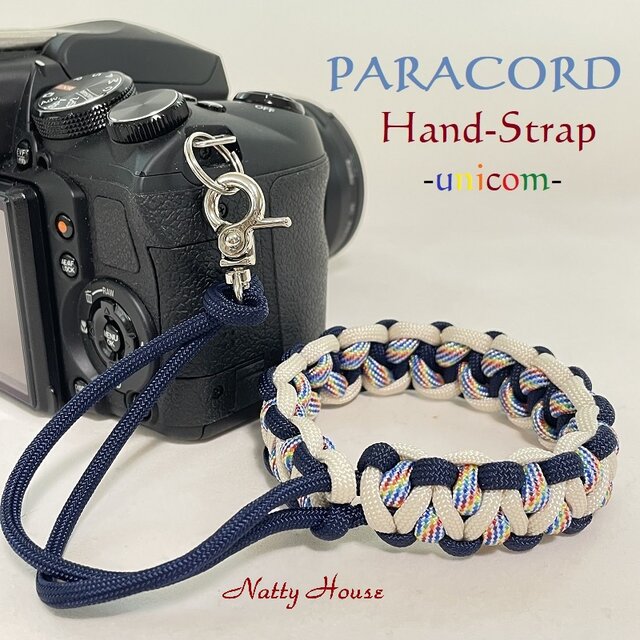 ハンドストラップ カメラ PARACORD パラコード パラシュート アウトドア ロープ キャンプ 防災 手編み 送料無料