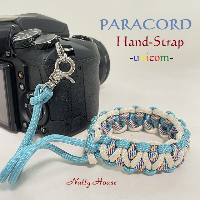 ハンドストラップ カメラ PARACORD パラコード パラシュート アウトドア ロープ キャンプ 防災 手編み 送料無料
