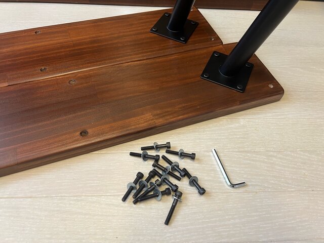 送料無料】 テーブル 正方形 80cm パインウォルナット アイアン製