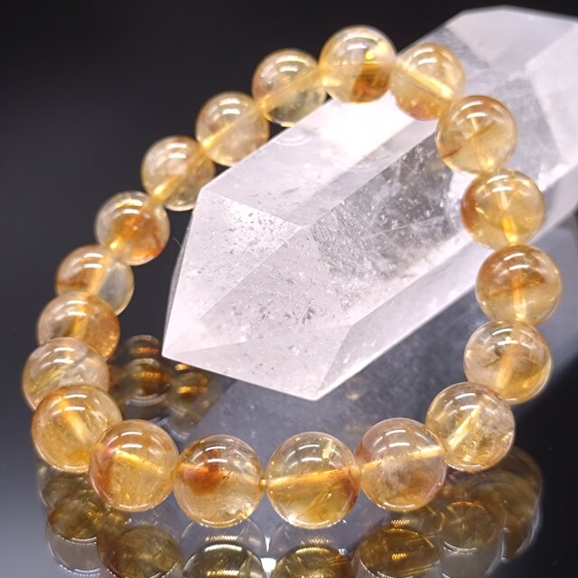 ファントムシトリン ・10mm 幻影黄水晶 ブレスレット