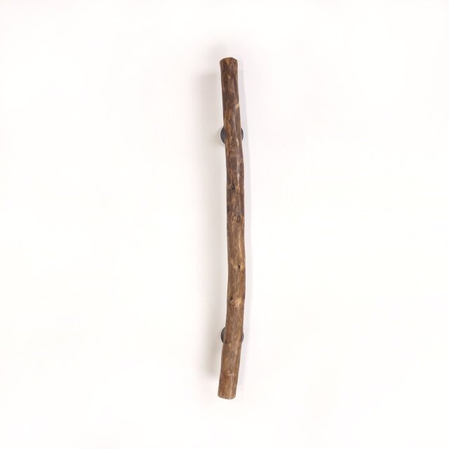 【温泉流木】古民家木材の色味の柿渋流木ドアハンドル・手すり 木製 自然木 流木インテリア