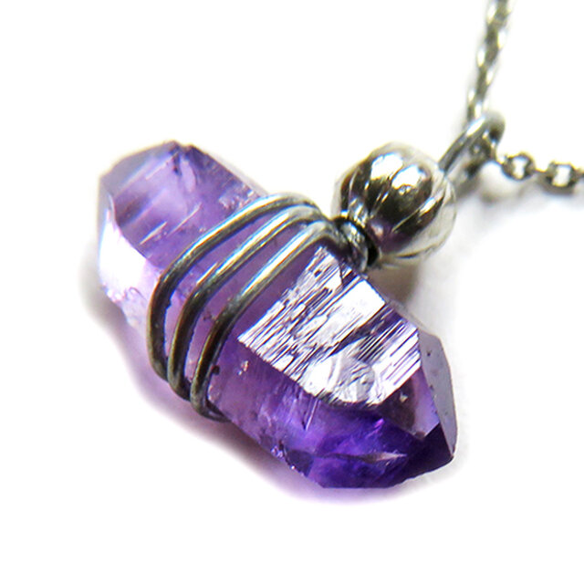 ベラクルスアメジスト 原石ネックレス gn509 | iichi 日々の暮らしを