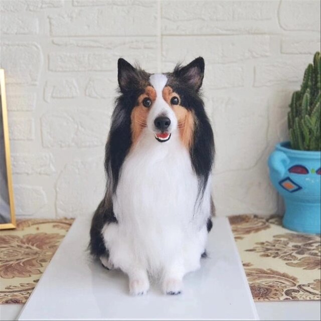 ✩小町　羊毛フェルト　犬　甲斐犬　シェットランドシープドッグ　ハンドメイド ✩小町 羊毛フェルト 犬 甲斐犬 シェットランドシープドッグ