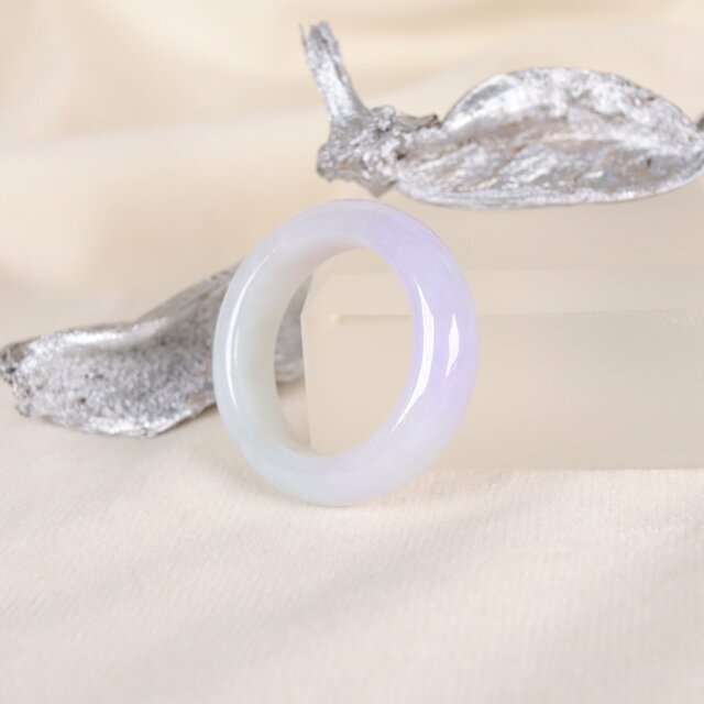 ラベンダー翡翠のグラデーションくりぬきリング 16号 | iichi 日々の