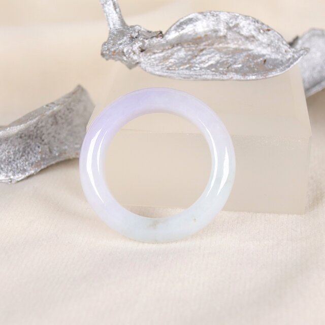 ラベンダー翡翠のグラデーションくりぬきリング 16号 | iichi 日々の