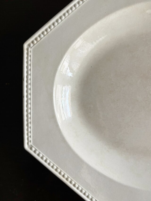 Creil & Montereau オクトゴナル オーバル皿 楕円皿 36cm フランス