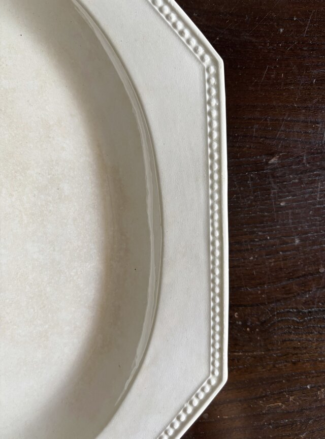 Creil & Montereau オクトゴナル オーバル皿 楕円皿 36cm フランス