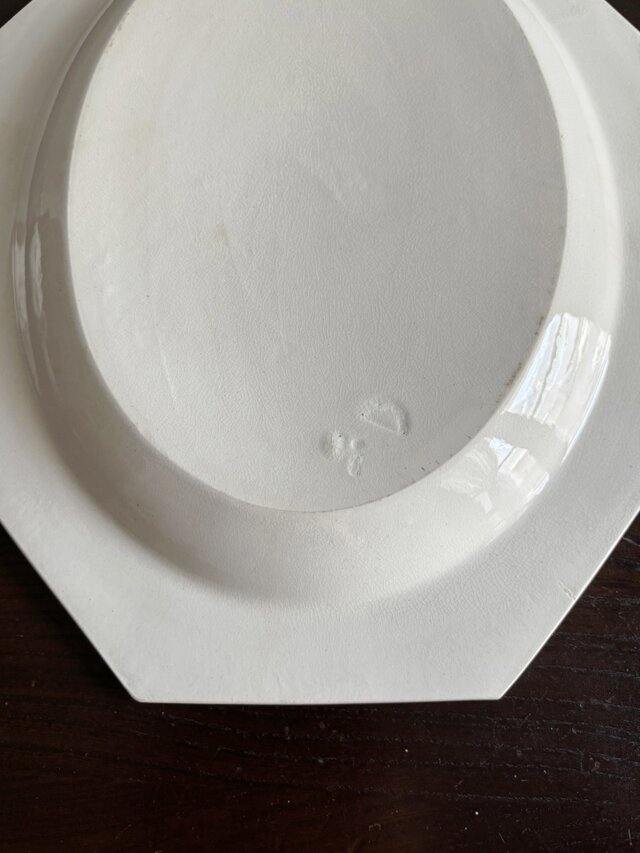 Creil & Montereau オクトゴナル オーバル皿 楕円皿 36cm フランス