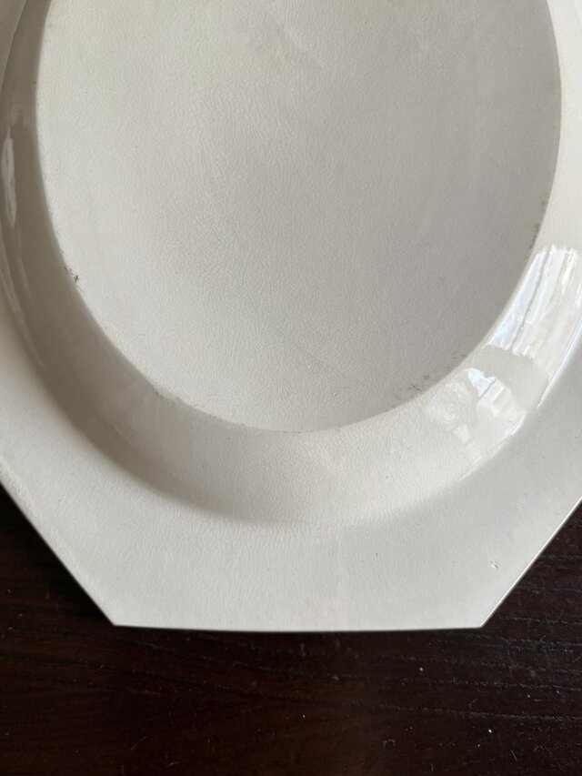 Creil & Montereau オクトゴナル オーバル皿 楕円皿 36cm フランス