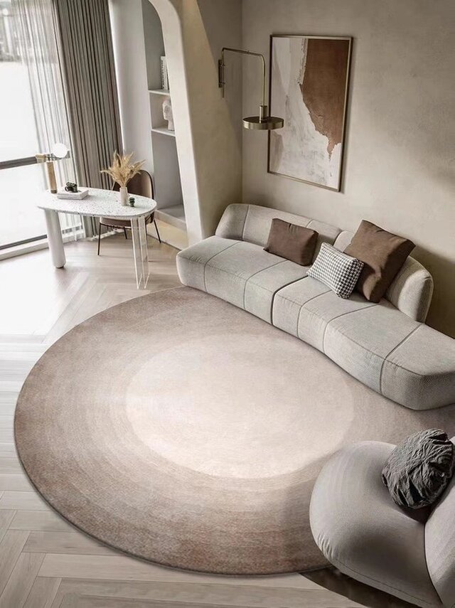 オーダー カーペット 手織りニュージーランドウールカーペット カシミアウール絨毯 グラデーション 新築 新居 引っ越し祝い