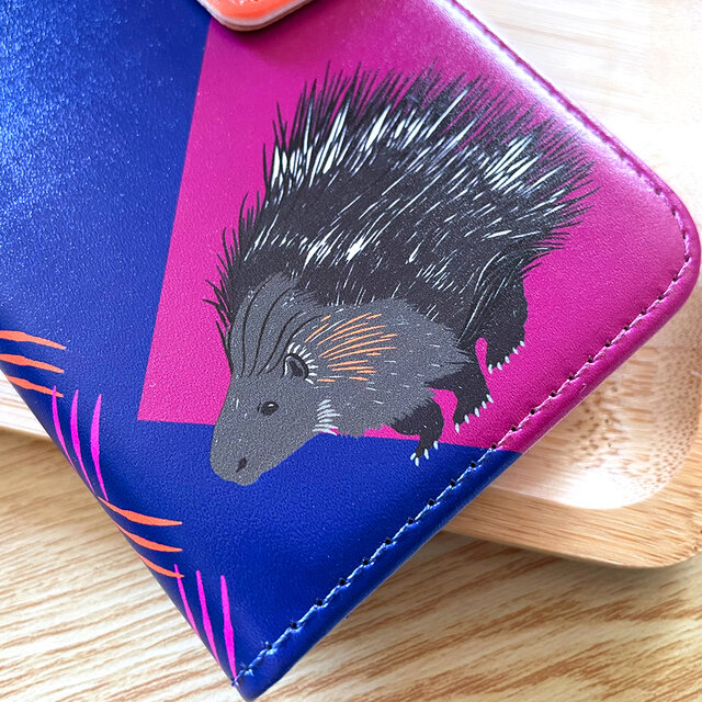 受注製作品】ヤマアラシのiPhoneケース《Android対応》手帳型