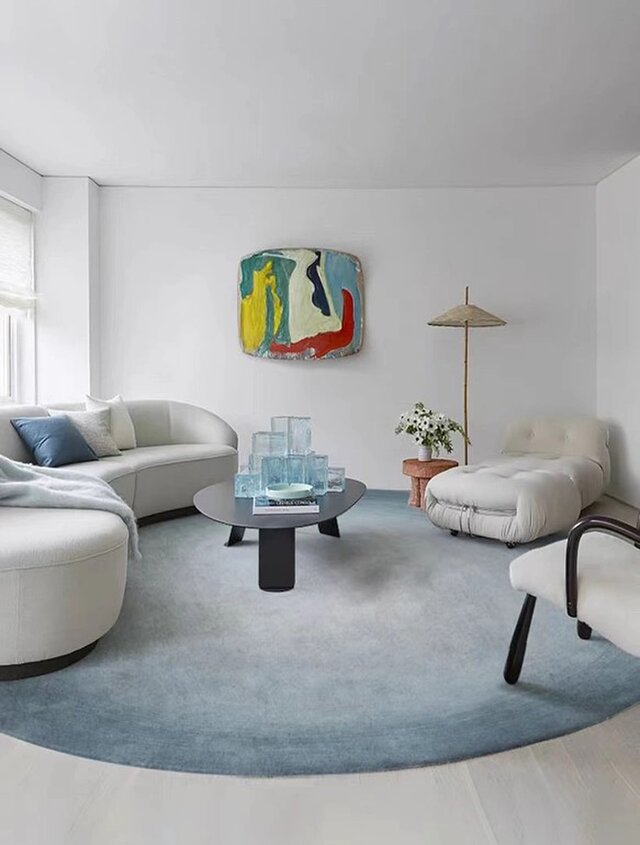 オーダー カーペット 手織りニュージーランドウールカーペット カシミアウール絨毯 グラデーション 新築 新居 引っ越し祝い