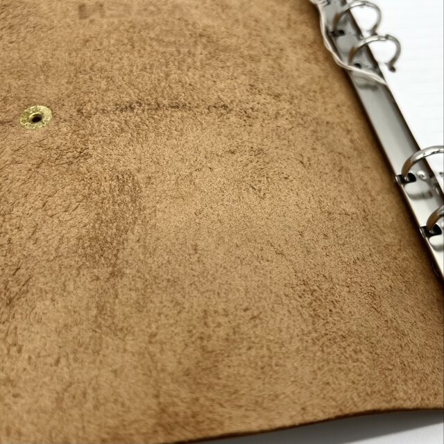 レザーシステム手帳カバー（ハンドメイド／バイブルサイズ／6穴