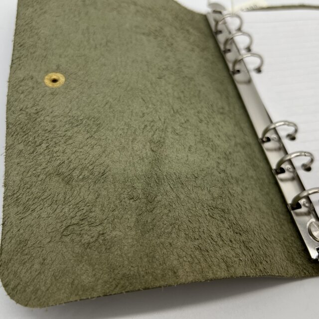 レザーシステム手帳カバー（ハンドメイド／バイブルサイズ／6穴