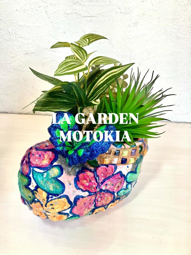 ガラスタイル付き 花柄 ラメちょうちょ付き ピンク ブーツ