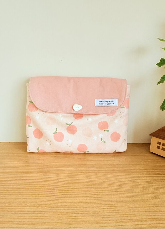 ふた付きポーチ（デコレクションズ・ピーチ）