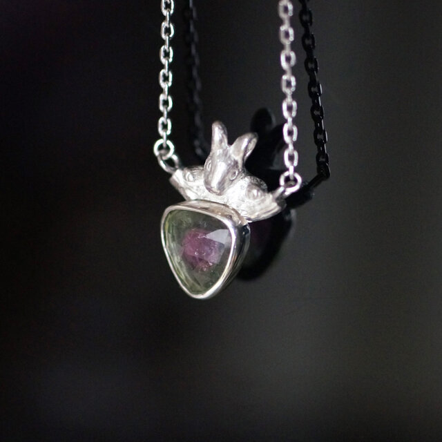 ネザーランドドワーフプチペンダント ウォーターメロントルマリン