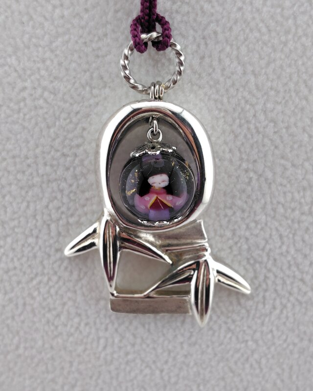 帯飾り　かぐや姫　シルバー925