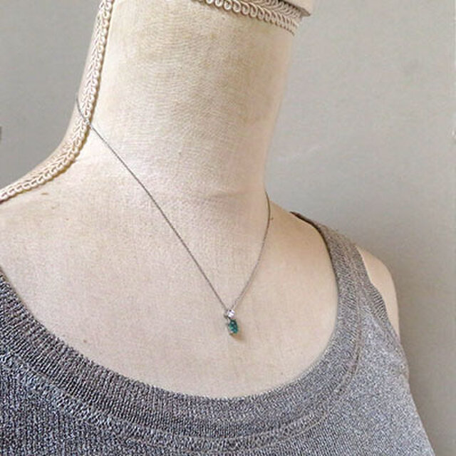 サファイア 原石 ネックレス gn147 | iichi 日々の暮らしを心地よく