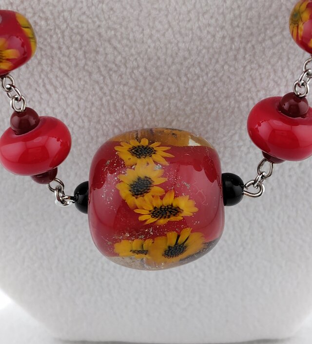 ネックレス ひまわり