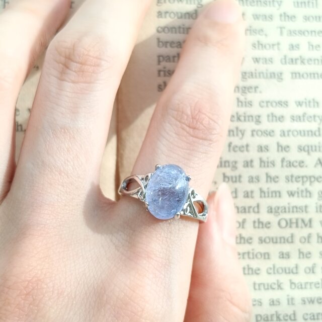 K18YG タンザナイト カボション リング K18YG タンザナイト カボション リング