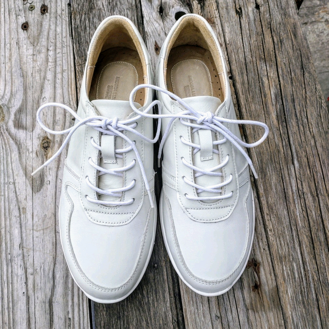 本革スニーカー　ハンドメイド　無料サイズ調整　◇23.5-28cm◇