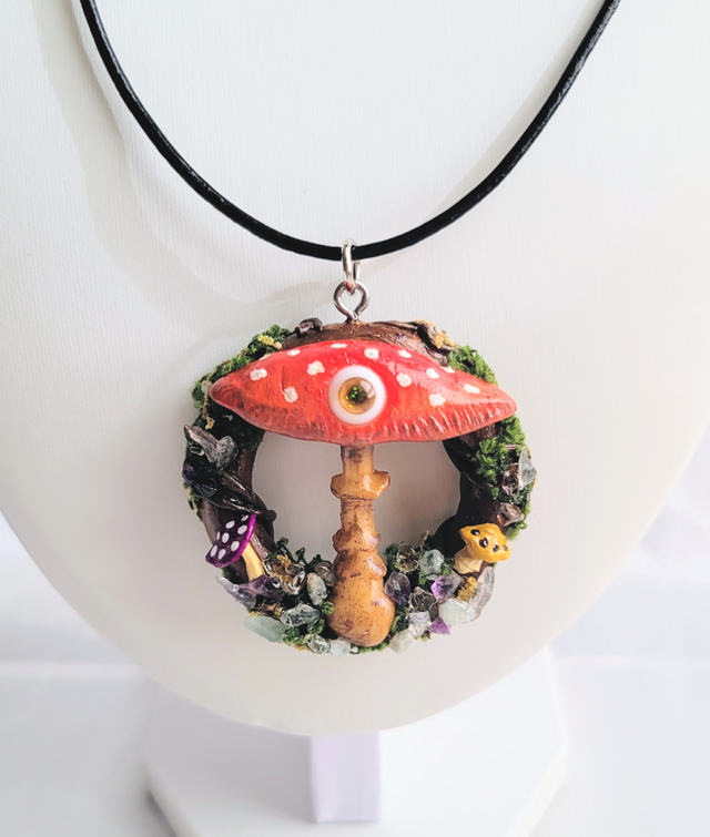 03】天真爛漫な森のきのこ 大きめペンダント | iichi 日々の暮らしを
