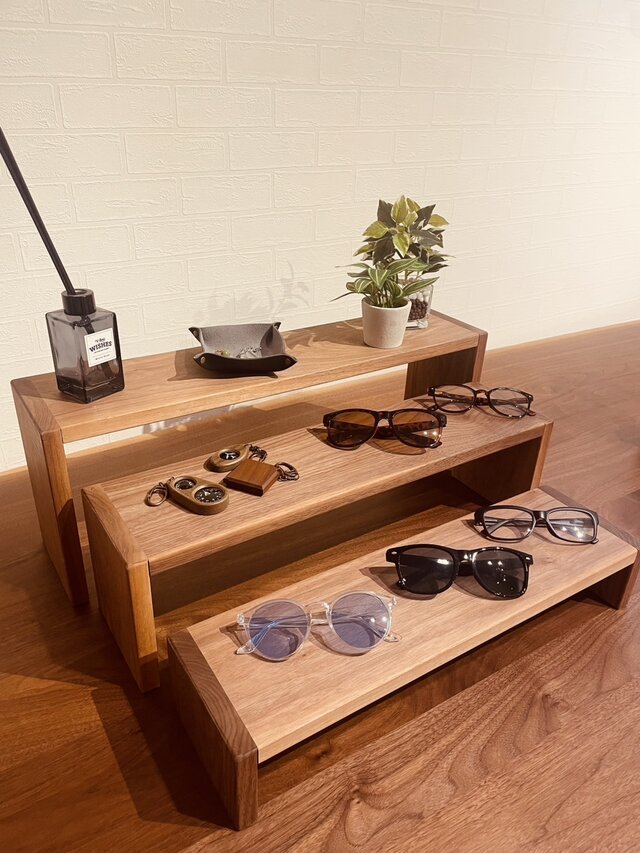 ディスプレイラック 1×6 ウォルナット