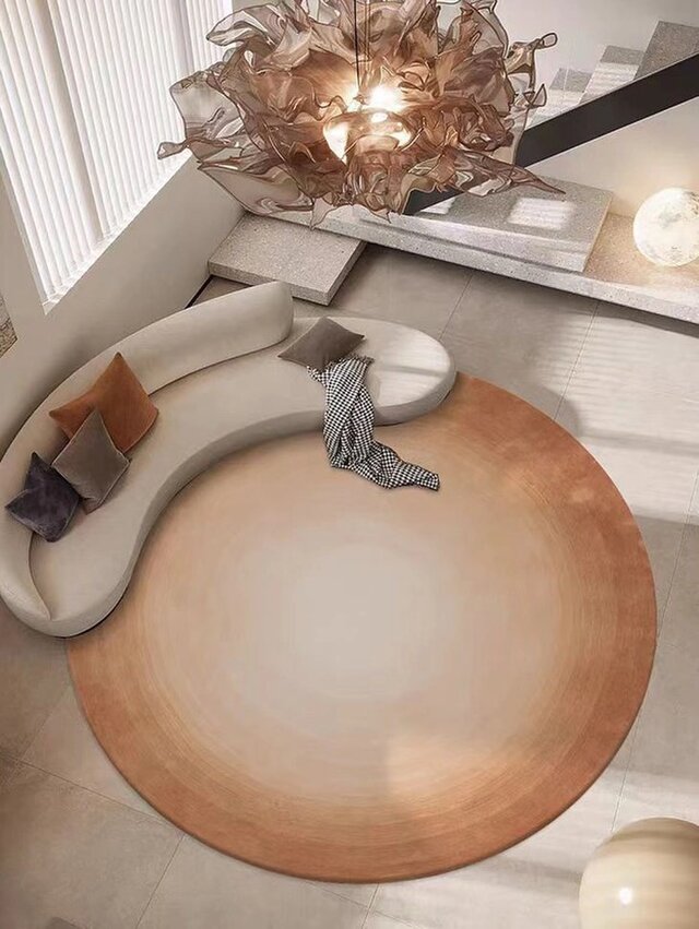 【受注制作】 オーダー カーペット 手織りニュージーランドウールカーペット ハンドメイドカシミアウール絨毯 グラデーション