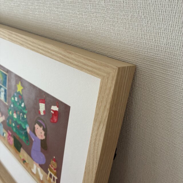 12月の絵｜原画「クリスマス」※額縁入り | iichi 日々の暮らしを