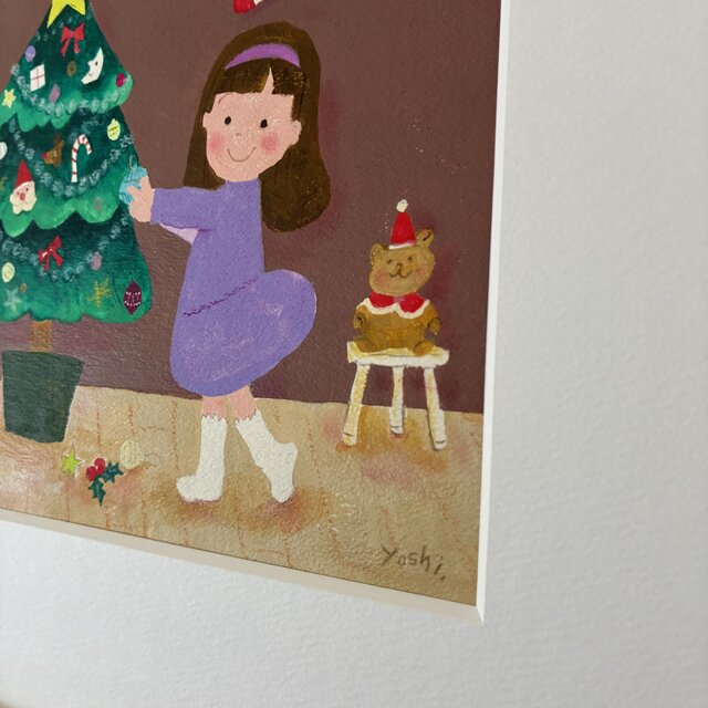 自作絵画（額入り）クリスマスver. 自作絵画（額入り）クリスマスver.