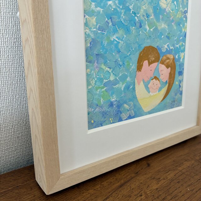絵｜原画「あなたのお名前はね」※額縁入り | iichi 日々の暮らしを