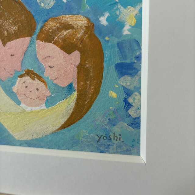 絵｜原画「あなたのお名前はね」※額縁入り | iichi 日々の暮らしを