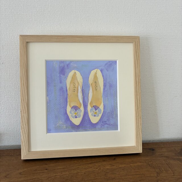 絵｜原画「flower_shoes」※額入り