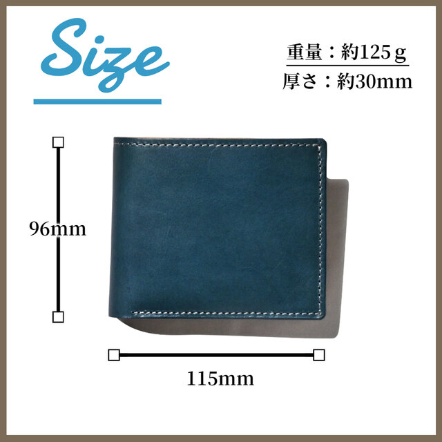 二つ折り財布 アンティークレザー 本革 財布 | iichi 日々の暮らしを
