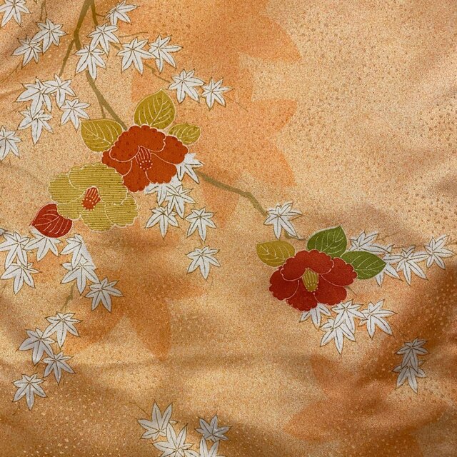 着物リメイク ワンピース｜洗える化繊素材＆名古屋帯サッシュベルト