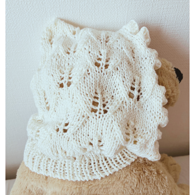 コットン100%】ふんわりやさしいベビーボンネット | iichi 日々の