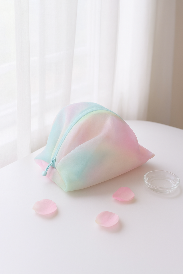 大切なものをそっと包む、夢色オーガンジーポーチ大切な物の保管や、浄化セットにも