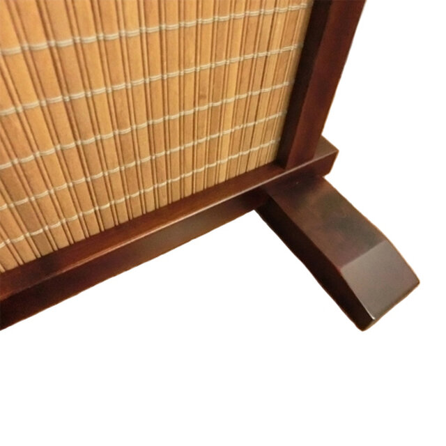 簾調衝立#間仕切り#衝立　ライトブラウン木簾使用　シンプル１枚式衝立 インテリア家具 木簾衝立 ライトブラウン木簾入り | iichi 日々の