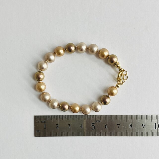 9／10迄価格！アンティークエナメル14金パールブレスレット TORY BURCH 並行輸入 トリーバーチ ブレスレット キラ エナメル