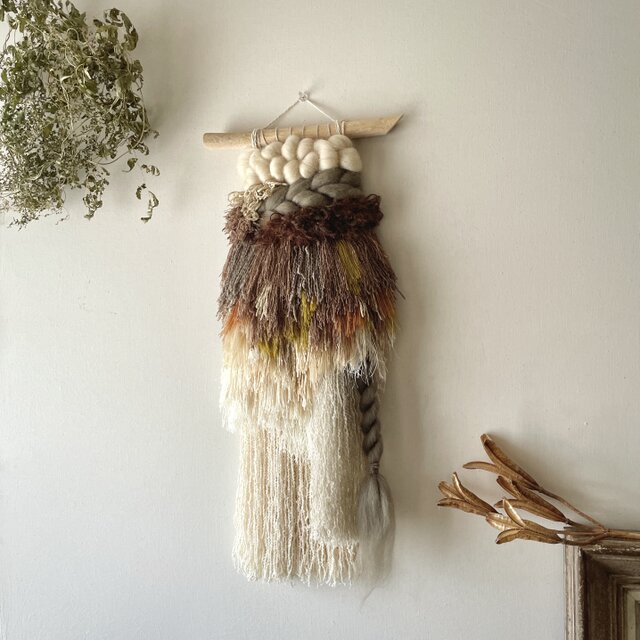 一点もの】ウィービング タペストリー『秋麗, p.』 一点もの