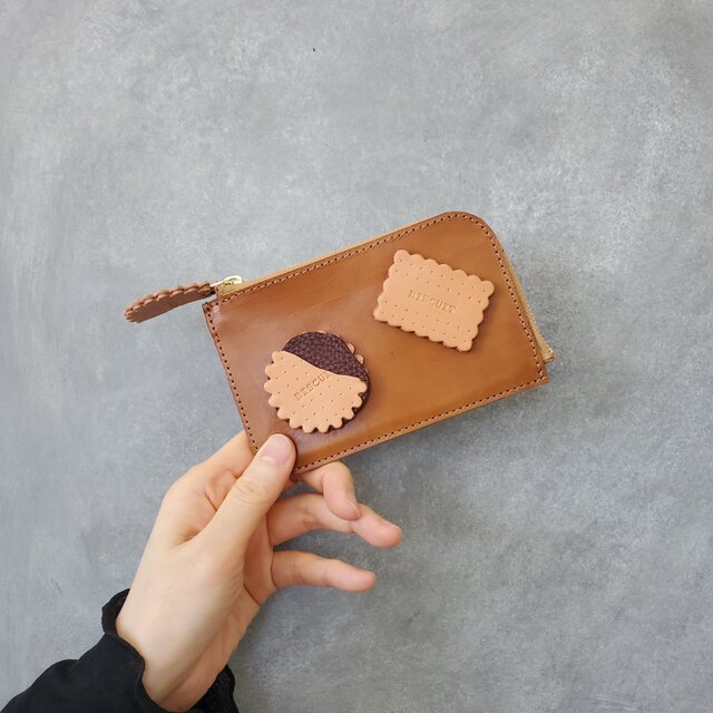 ◇本物そっくりビスケットまみれの薄型財布◇ レディース メンズ ミニ