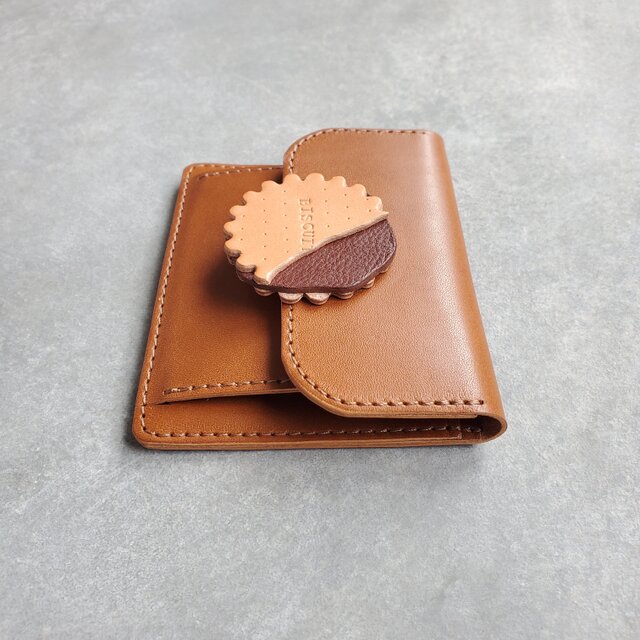 ◇レトロなビスケットが可愛い薄型財布◇ レディース メンズ ミニ財布
