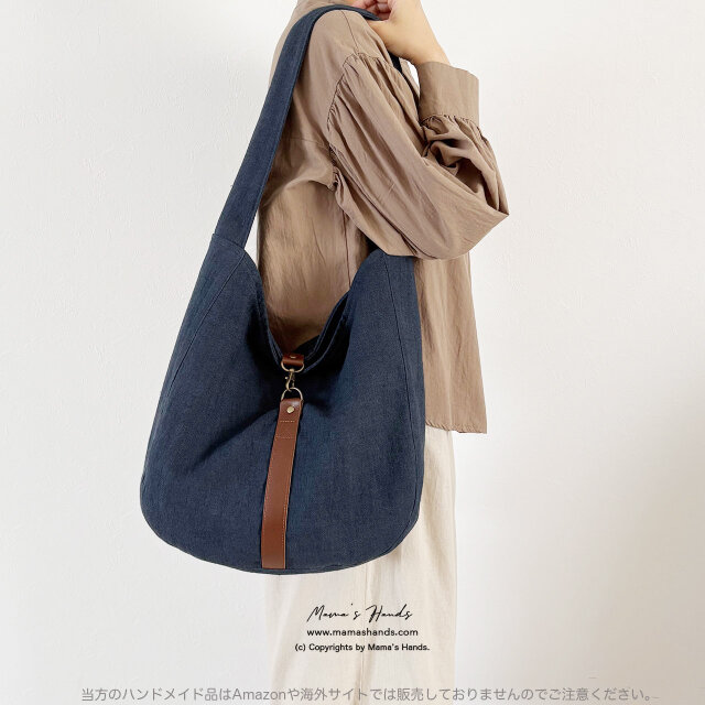 ARTS&SCIENCE リネンショルダーバッグ ネイビー ARTS&SCIENCE リネンショルダーバッグ ネイビー ARTS&SCIENCE リネン