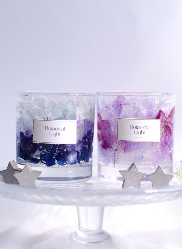 満天の星を閉じ込めた青いキャンドルホルダー（一点もの） | iichi