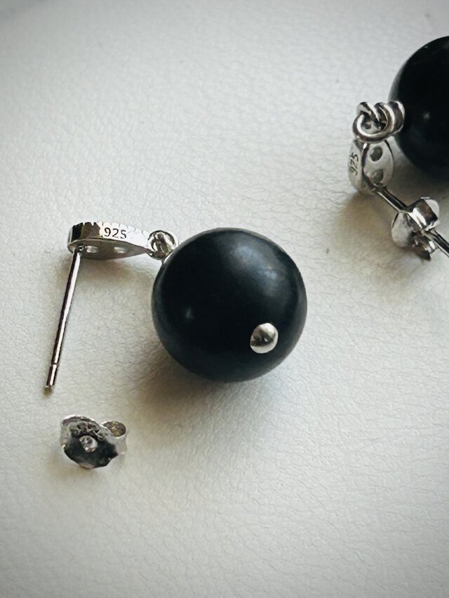 アンティーク　モーニングジュエリー　ジェット　ピアス モーニングジュエリーセット ― ジェット | iichi 日々の暮らしを