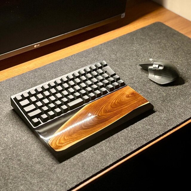 HHKB 60％ キーボード アームレスト パームレスト リストレスト 木製