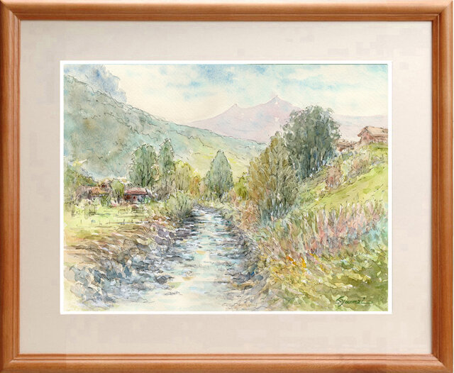 しあわせの葉っぱたち　(size14x18) 水彩画　原画 しあわせの葉っぱたち (size14x18) 水彩画 原画 しあわせの