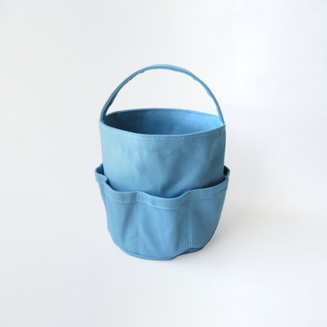 【受注生産】ツールバッグ　お裁縫かばん　スカイ色