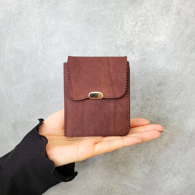 ◆クラシカルな魅力漂うブック型コンパクト財布◆　お札が折れない　レディース　メンズ　ミニ財布　ミニウォレット　プレゼント　ギフト